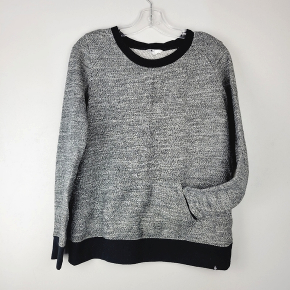 Volcom Grey and Black Crewneck Sweater Women's Large